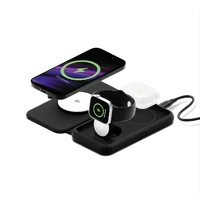 Cygnett MagTravel Qi2 3-in-1 Travel Charger - Black CY4530WIRDE