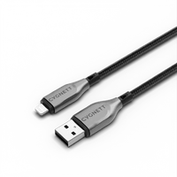 Cygnett Armoured Gen2 Lightning to USB-A Cable 50cm - Black CY4657PCCAL