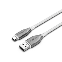 Cygnett Armoured Gen2 USB-C to USB-A Cable 2M  White CY4684PCUSA