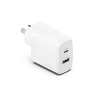 Cygnett PowerPlus 32W Dual Port Wall Charger  White CY4772PDWCH