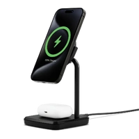 Cygnett ChargeBase Qi2 2-in-1 Magnetic Wireless Charger - Black CY5067BUNCP