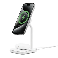 Cygnett ChargeBase Qi2 2-in-1 Magnetic Wireless Charger - White CY5068BUNCP