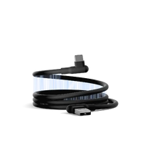 Cygnett DriveSync 70cm Magnetic Silicone USB-A to USB-C Right Angled Cable CY5665CCACB