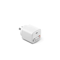 Cygnett Powerplus 30W GaN Wall Charger w 80cm Retractable USB-C Cable - White CY5762PDWCH