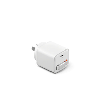 Cygnett Powerplus 45W GaN Wall Charger w 80cm Retractable USB-C Cable - White CY5763PDWCH