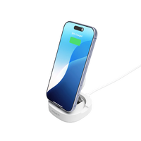 Cygnett ChargeBase Qi2 Foldable Magnetic Wireless Charger White CY5791PPWIR