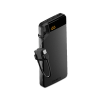 Cygnett Boost Gen4S 10K/20W PD CCC Power Bank w Lanyard Cable Black CY6057PBCHE