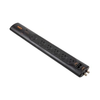THOR APEX 6 OUTLET POWER FILTER - 6 OUTLET, FIREPROOF MOV, F Type 1 In: 1 Out