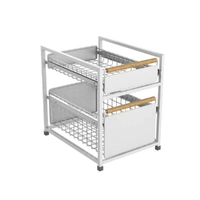 Hacienda Large 2-Tier Portable Organiser with Sliding Drawers DS002