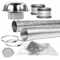 Sirius Ducting Kit for 125/150mm Tiled Roof Vented Range Hoods EASYROOF150T