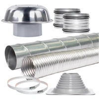 Sirius Ducting Kit for 200mm Tiled Roof Vented Range Hoods EASYROOF200T
