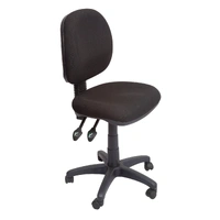 Commercial Grade Medium Back Ergonomic Operator Chair - Black Fabric EC070CM-BL