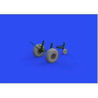 Eduard 1/48 B-17 Wheels Oval Tread Brassin