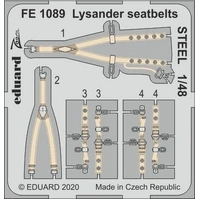 Eduard 1/48 Lysander seatbelts STEEL Photo etched parts