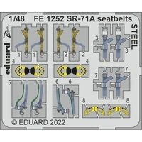 Eduard 1/48 SR-71A (Revell) Seatbelts Steel Colour Photo Etch Set [FE1252]