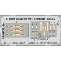 Eduard 1/48 Beaufort Mk. I seatbelts Steel Photo etched parts