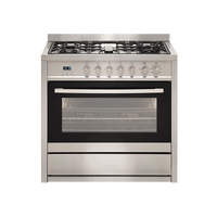Euromaid 90cm Electric Oven & Gas Cooktop W/ Storage Draw - Stainless Steel EGE9TS
