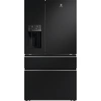 Electrolux 609L UltimateTaste 900 French Door Fridge In Door Ice and Water Dispenser - Matte Black EHE6191BB