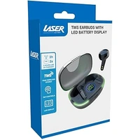 Laser TWS Earbuds with LED Battery Display LT10 Black EPS-LT10B-128
