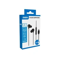Laser USB-C In-Ear Earphone with In-Line Control Black EPS-UIC24BK-972
