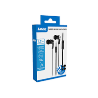 Laser Wired In-Ear Earphone Black EPS-W24BK-941