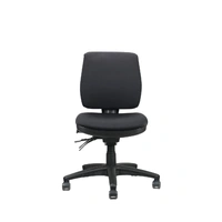 Ergo Midi Medium Back Operator Chair - Black Fabric ERGO-MIDI-BL
