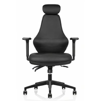 Ergora Posture Chair - With Headrest - Black PU ERGORA-HB-BPU