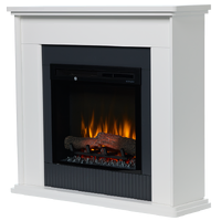 Dimplex 1.5kW Embassy Mantle w/ LED Firebox - White finish ESY23-AU