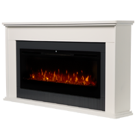 Dimplex 1.2kW Embassy Mantle w/ 50" PRISM Firebox - White finish ESY50-AU