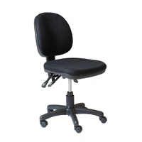 Budget Medium Back Operator Chair - Black Fabric ET20-BK