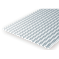 Evergreen White Polystyrene Novelty Siding Sheet 0.060 x 6 x 12" / 1.5mm x 15cm x 30cm (1)