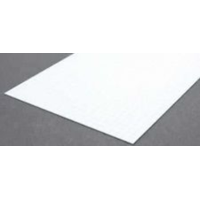Evergreen White Polystyrene Sheet 0.125 x 12 x 24" / 3.2mm x 30cm x 61cm (2)