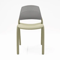 Flexi High Back Stacking Chair - Green/Grey FLEXI-GREEN-GREY