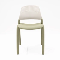 Flexi High Back Stacking Chair - Green/White FLEXI-GREEN-WH