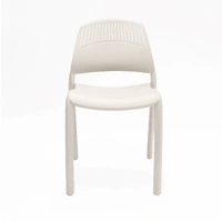 Flexi High Back Stacking Chair - White/White FLEXI-WH-WH