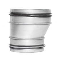 Sirius 125/200mm Offset Duct Reducer Galvanised Steel GDRO125/150