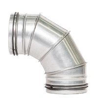 Sirius 300mm 90 Degree Elbow galvanised Steel GE90-300