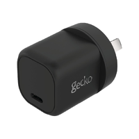 Gecko 20W GAN Single USB-C Wall Charger Black GG520098