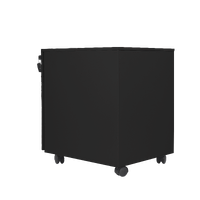 Rapidline 2 Drawer Steel Mobile Pedestal - Black Powder Coat GMP1D1F-BL