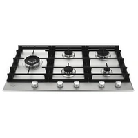 90cm 5-Burner Gas Cooktop. Patented iXelium Coating, Cast Iron Trivets with Wok Support Step down multi level flame.