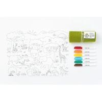 Scribble Mat Going on Safari 40x30cm Original Size