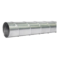 Sirius 200mm 1.2m Galvanised Steel Solid Duct Pipe GP12-200