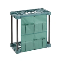 LENOXX GARDEN TOOL STORAGE RACK, ORGANIZE ALL YOUR LONG AND SHORT TOOLS