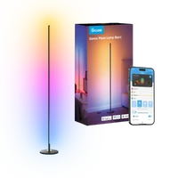 Govee RGBICW Corner Floor Lamp (Matter Compatible) - Black H8076E13