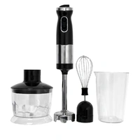 HEALTHY CHOICE HAND BLENDER, STICK MIXER SET- 700W, CHOPPER AND WHISK ATTACHMENTS COLOUR BLACK
