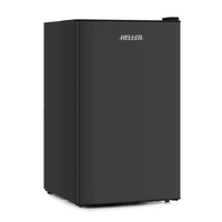  HELLER 70L BLACK BAR FRIDGE-WIRE SHELVES 
