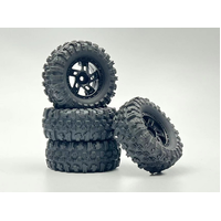 Hobby Plus 1.2inch Mudder Tire Set (60mm) Comp Compound