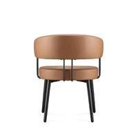 Hera Breakout & Dining Chair - Amber PU Leather HERA-AMB