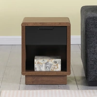 Tauris Hover End Table Ready To Assemble Dark Oak 390x390x500mm