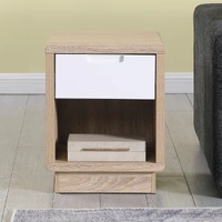 Tauris Hover End Table Ready To Assemble Light Oak 390x390x500mm